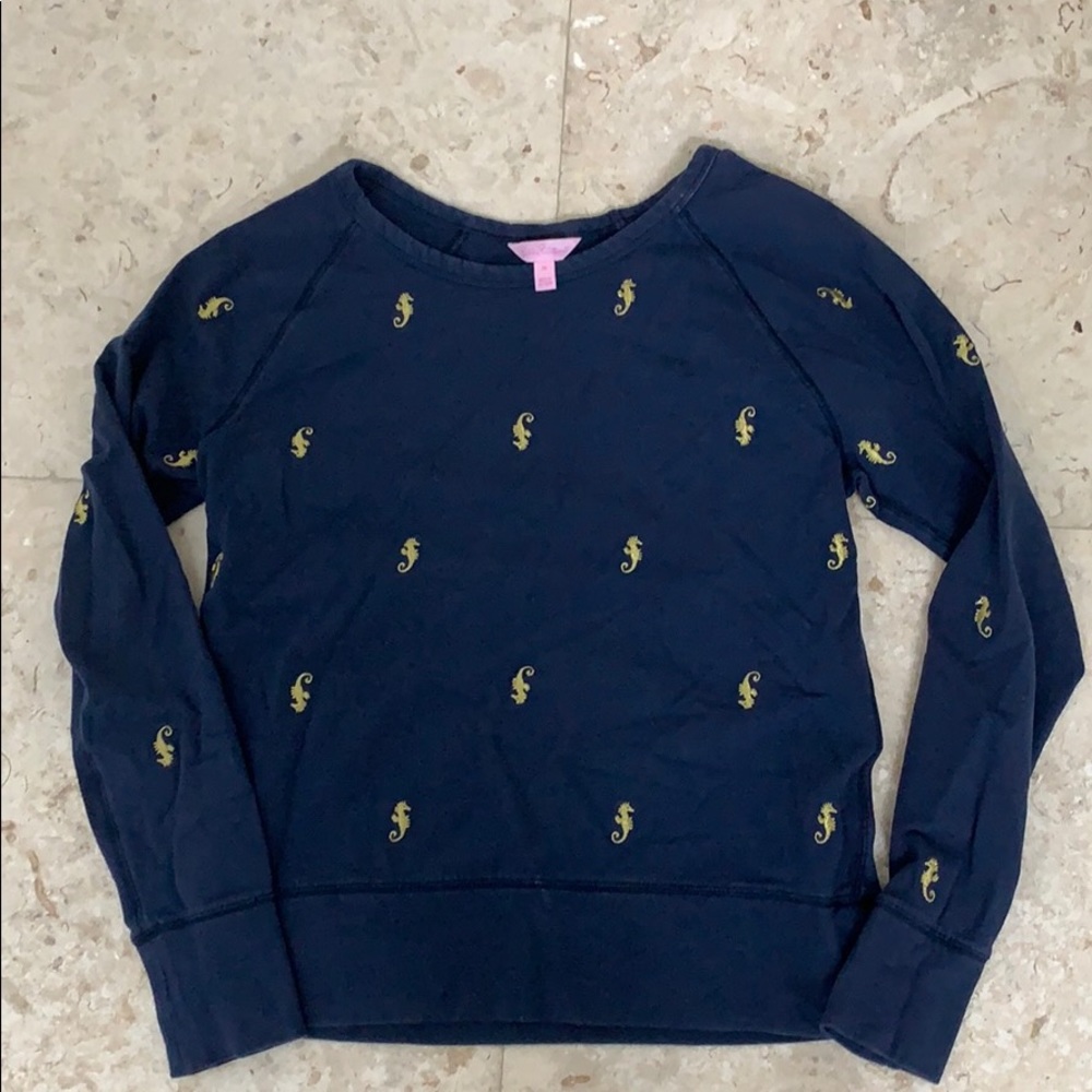 Lilly Pulitzer embroidered sweatshirt size medium